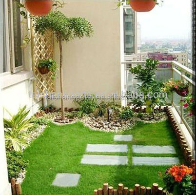 গুণ  40mm Playground Artificial Grass With Dtex 11600 And 18900 Density Used For Landscape Decoration কারখানা