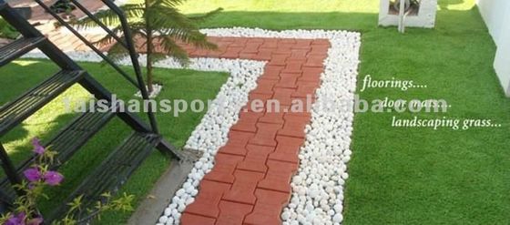 পিইউ লেপ ল্যান্ডস্কেপ কৃত্রিম ঘাস উচ্চ স্থায়িত্বের জন্য ফিফা এবং এফআইএইচ ডাবল সার্টিফিকেশন এবং ফ্ল্যাট আকারের গার্ন সহ