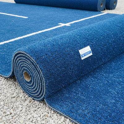 12 মিমি উচ্চ ঘনত্বের নীল কৃত্রিম ঘাস প্যাডেল টার্ফ দুর্দান্ত পারফরম্যান্স সহ স্পোর্টস কোর্টের জন্য